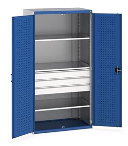 Bott Cupboard 1050Wx650Dx2000mm H - 3 Drawers & 3 Shelves Bott 1050mm wide x 650mm deep pre Kitted cupboards with Shelves Drawers or Eurocontainers 38/40021109.11 Bott Cupboard 1050Wx650Dx2000mm H 3 Drawers 3 Shelves.jpg